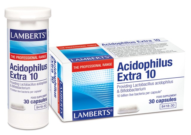 LAMBERTS ACIDOPHILUS EXTRA 10 MILK FREE 30CAPS