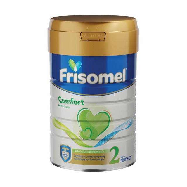 Frisomel Comfort 2 Γάλα ειδικής διατροφής για βρέφη με γαστροοισοφαγική παλινδρόμηση ή δυσκοιλιότητα από τον έκτο μήνα 400gr