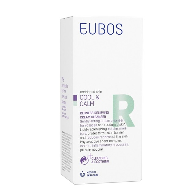 Eubos Cool & Calm Redness Relieving Cream Cleanser Καταπραϋντικό Γαλάκτωμα Προσώπου για την Ερυθρότητα 150ml