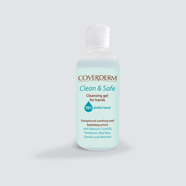 COVERDERM Clean & Safe, Αντισηπτικό Gel Χεριών με Aloe Vera - 100ml