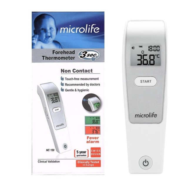 Microlife NC 150 Ψηφιακό Θερμόμετρο Μετώπου με Υπέρυθρες Κατάλληλο για Μωρά