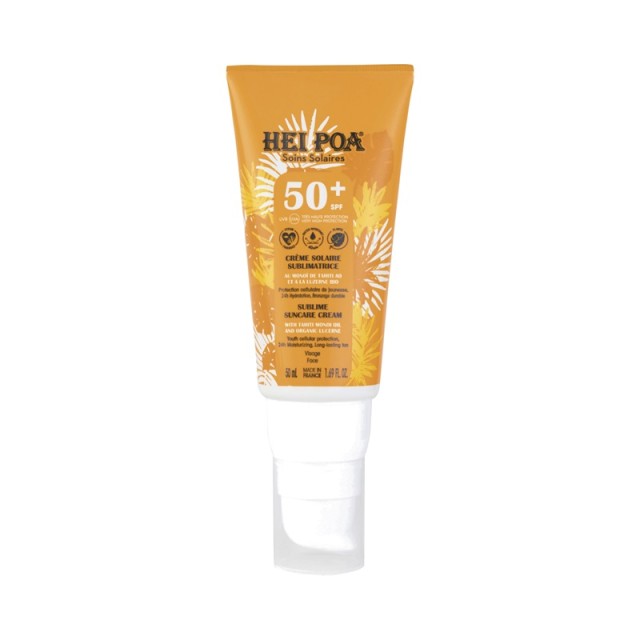 Hei Poa Sublime Suncare Face Cream SPF50+ Αντηλιακή & Αντιγηραντική Κρέμα Προσώπου 50ml