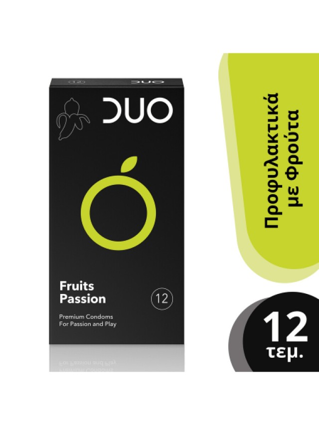 Duo Fruit Passion Προφυλακτικά Με Γεύσεις 12τμχ