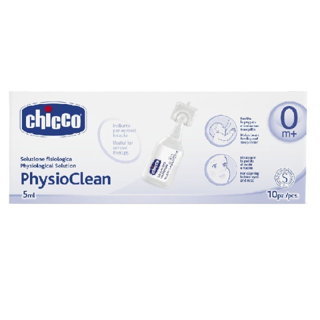 Chicco PhysioClean Physiological Solution Αμπούλες Φυσιολογικού Ορού για Βρέφη και Παιδιά 10x5ml