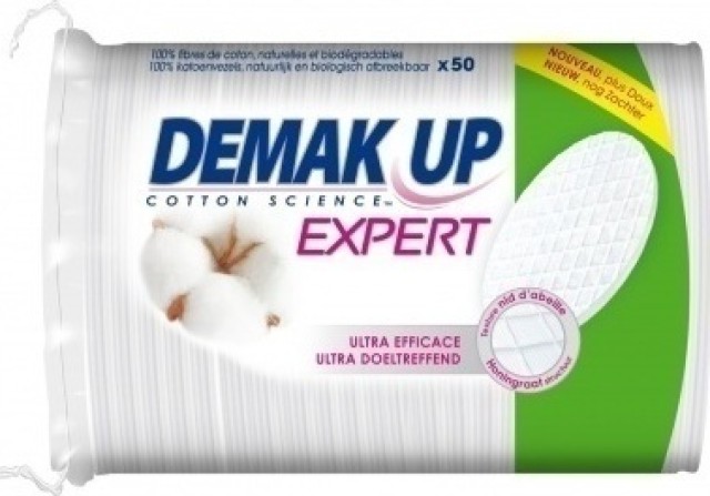 DEMAKUP Expert Oval Disks Δίσκοι Ντεμακιγιάζ Οβάλ, 50 τεμάχια