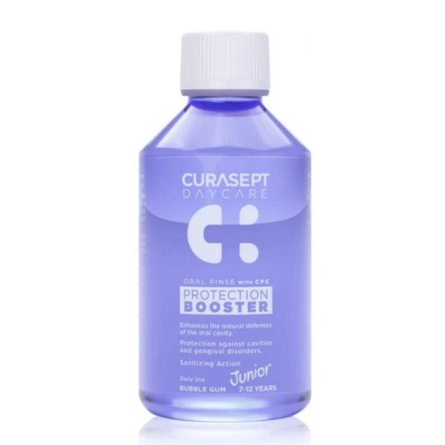 Curasept Daycare Protection Booster Junior Στοματικό Διάλυμα Bubble Gum 7+ ετών 250ml