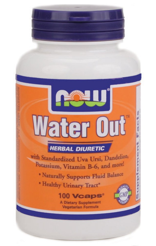 Now Water Out Herbal Diuretic, w/ Vitamin B-6 100 Vcaps