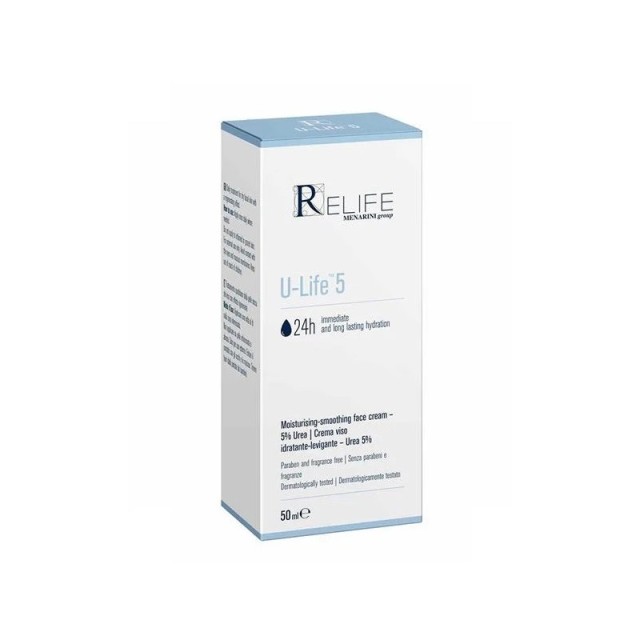 Menarini Relife U-Life 5 Moisturising Smoothing Face Cream 50ml