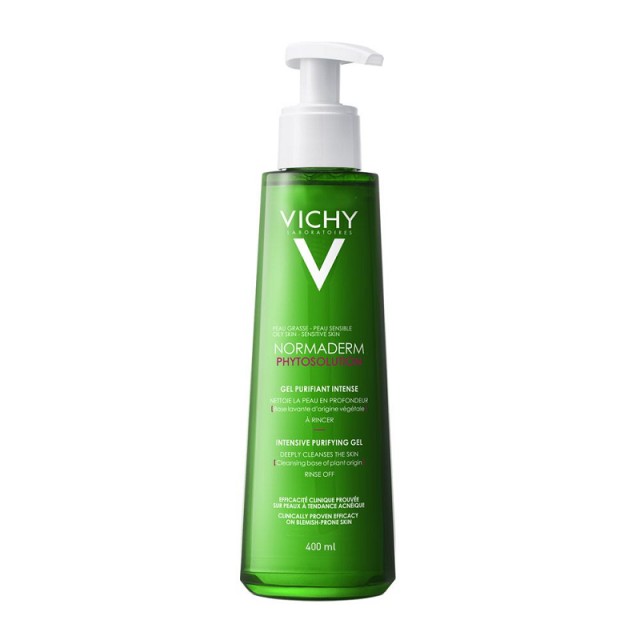 Vichy Normaderm Phytosolution Gel Καθαρισμού Προσώπου για Λιπαρές επιδερμίδες με Τάση Ακμής 400ml