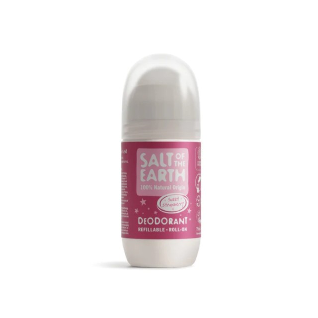 Salt of the Earth Vegan Αποσμητικό, Επαναγεμιζόμενο Roll-On Sweet Strawberry 75ml