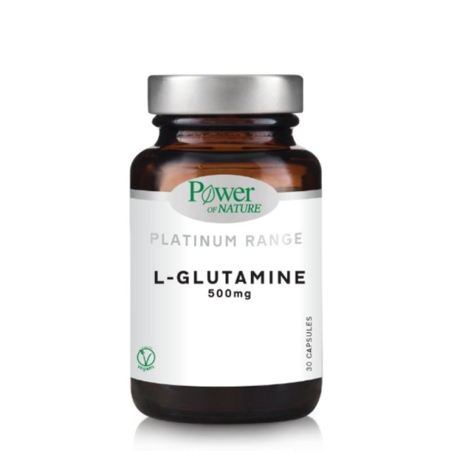 Power of Nature Platinum Range L-Glutamine 500mg 30 κάψουλες