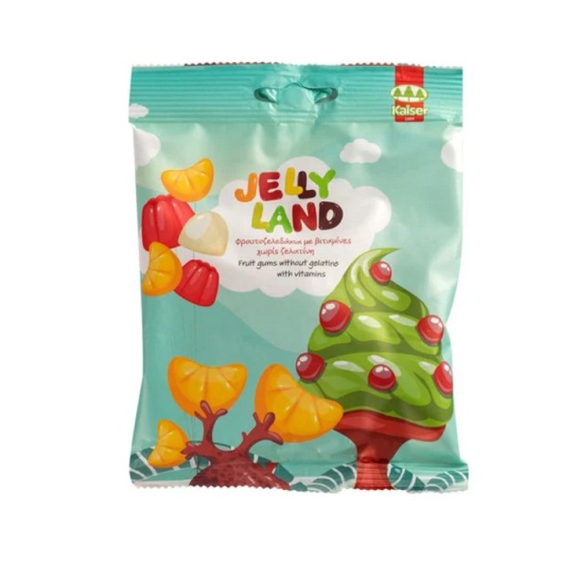 Kaiser Jelly-land Fruit Gums With 10 Vitamins Φρουτοζελεδάκια Με 10 Βιταμίνες 100gr