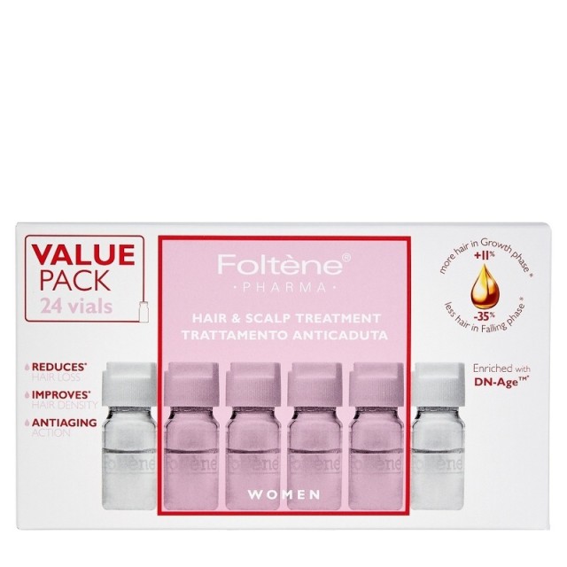 Foltene Women Hair & Scalp Treatment Αγωγή με Αμπούλες Κατά της Γυναικείας Τριχόπτωσης 24Abs