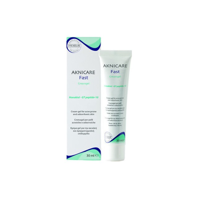 Synchroline Aknicare Fast Gel Κρέμα για την Ακνεϊκή & Σμηγματορροϊκή Επιδερμίδα, 30ml