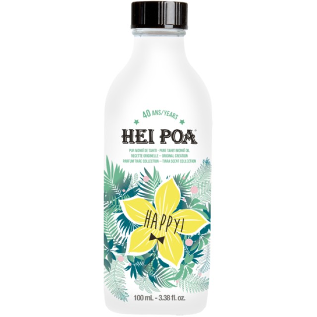 Hei Poa Happy Pure Tahiti Monoi Oil Λάδι Πολλαπλών Χρήσεων 100ml