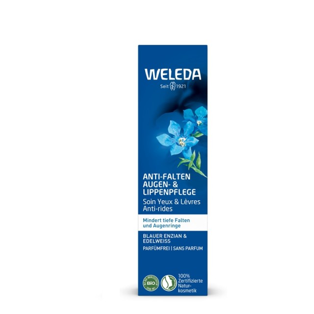 Weleda Blue Gentian & Edelweiss Eye & Lip Cream Κρέμα Ματιών & Χειλιών κατά των Ρυτίδων 10ml