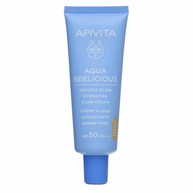 Apivita Aqua Beelicious SPF30 Tinted Λεπτόρρευστη Κρέμα Ενυδάτωσης με Χρώμα για Φυσική Λάμψη 40ml