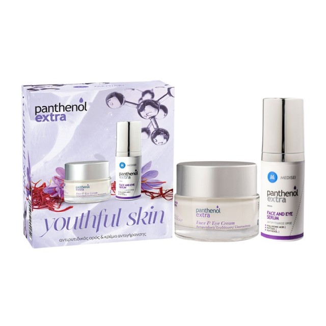 Panthenol Extra Promo Pack Youthful Skin Face & Eye Cream 50ml & Face & Eye Serum 30ml