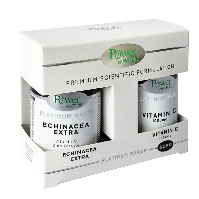 Power Of Nature Platinum Range Echinacea Extra 30 κάψουλες & Platinum Range Vitamin C 1000mg 20 ταμπλέτες