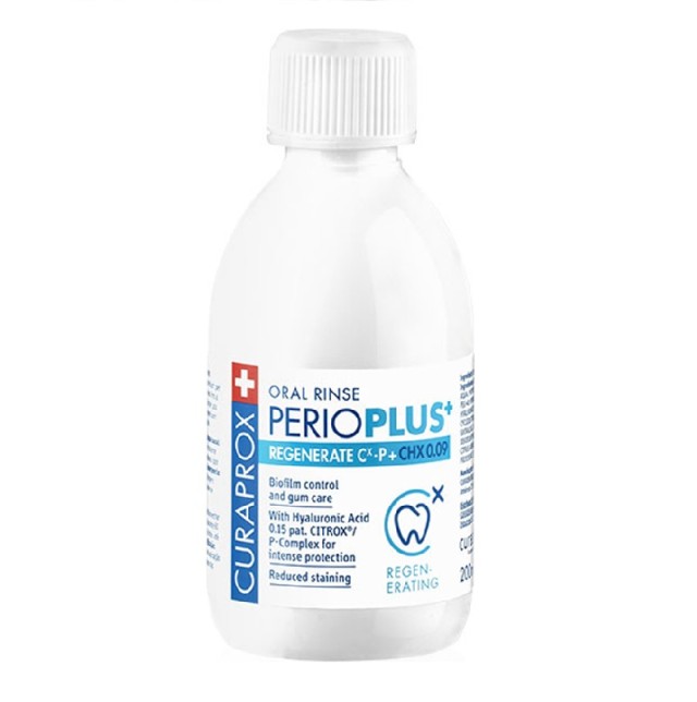 Curaprox Perio Plus Regenerate CHX 0,09 Στοματικό Διάλυμα, 200ml