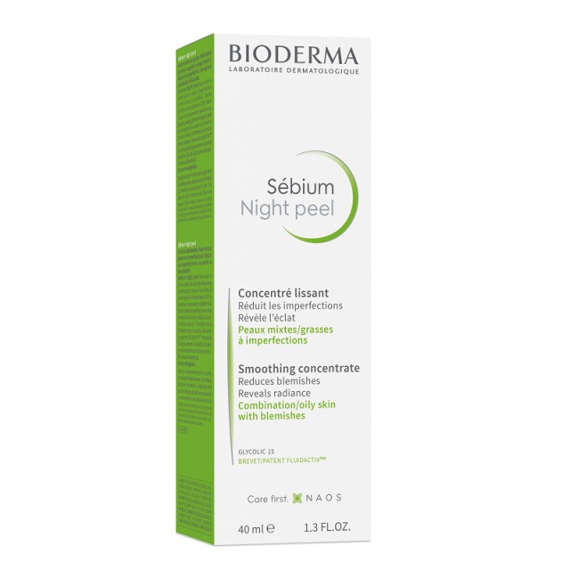 Bioderma Sebium Night Peel Απαλό Peeling σε Μορφή Τζελ Κρέμας 40ml