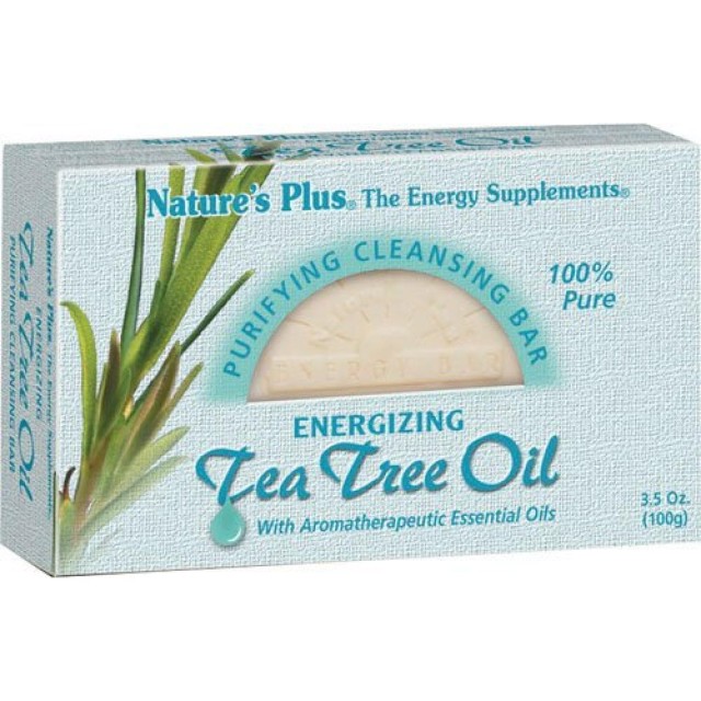 Natures Plus Tea Tree Oil Bar Σαπούνι με Αιθέριο Έλαιο Τεϊόδεντρου, 100gr