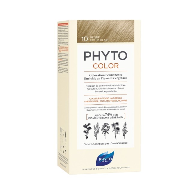 Phyto Phytocolor 10 Blonde Extra Clair Κατάξανθο Πλατινέ