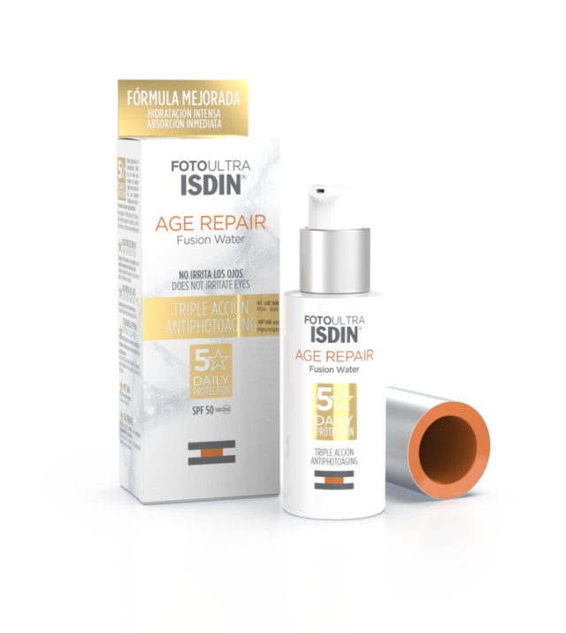 ISDIN Age Repair Fusion Water Αντηλιακό Προσώπου SPF50 50ml