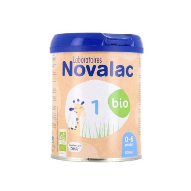 Novalac 1 Bio Βιολογικό Γάλα Σε Σκόνη Ηλικίας 0-6 Μηνών 800gr