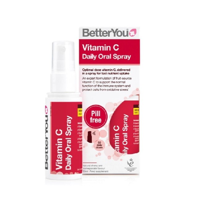 BetterYou Vitamin C Daily Oral Spray Κεράσι Ρόδι 50ml