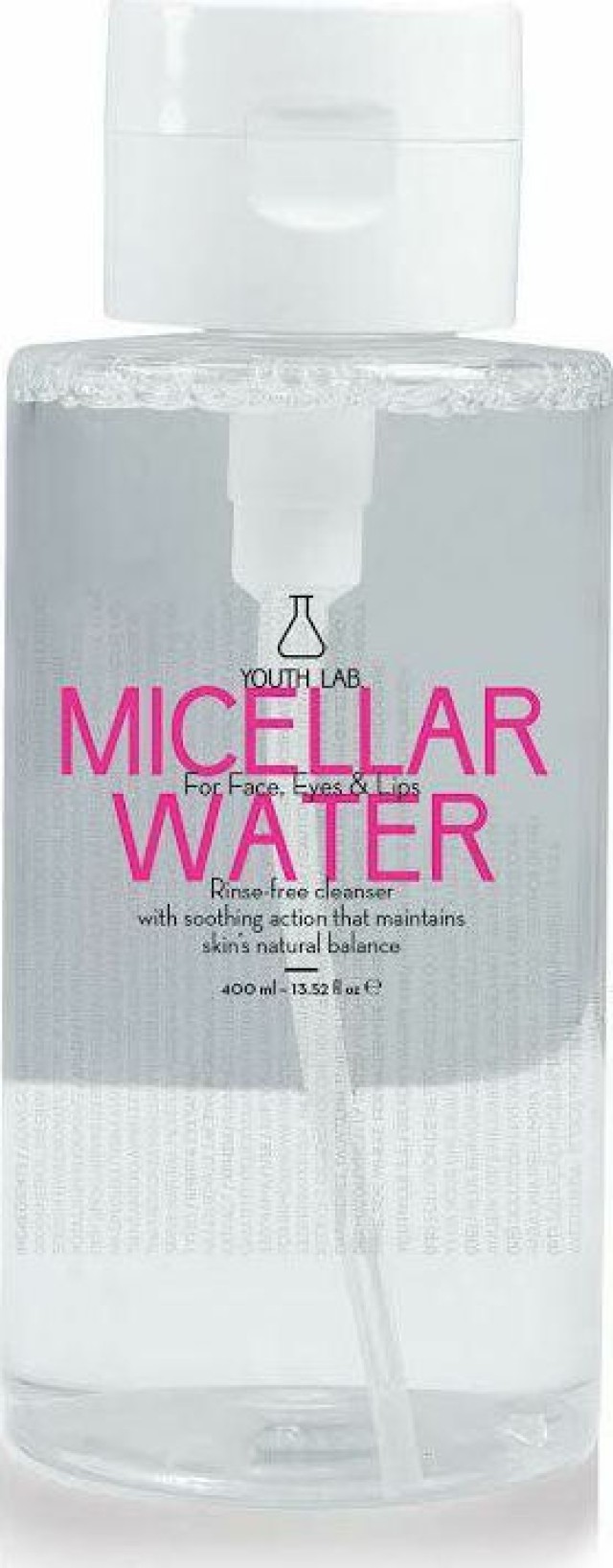 Youth Lab Micellar Water Νερό Καθαρισμού Προσώπου Για Όλους Τους Τύπους Επιδερμίδας 400ml