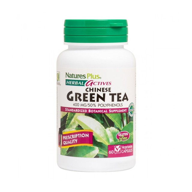 Natures Plus Green Tea Chinese 400 MG 60 φυτικά Caps