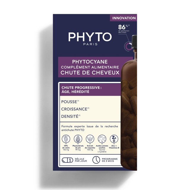 Phyto Phytocyane Συμπλήρωμα Διατροφής κατά της Τριχόπτωσης 84 κάψουλες