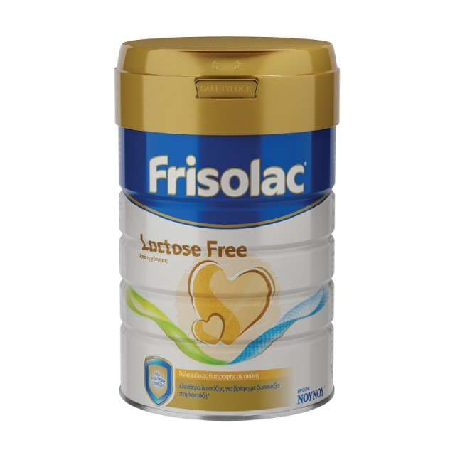 Frisolac Lactose Free Γάλα Ειδικής Διατροφής Ελεύθερο Λακτόζης από τη Γέννηση 400 gr