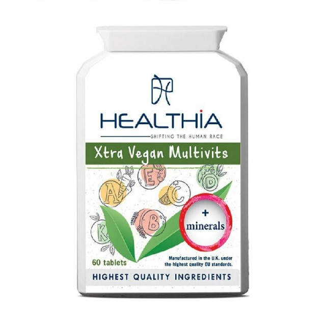 Healthia Xtra Vegan Multivitamins Minerals 60 ταμπλέτες