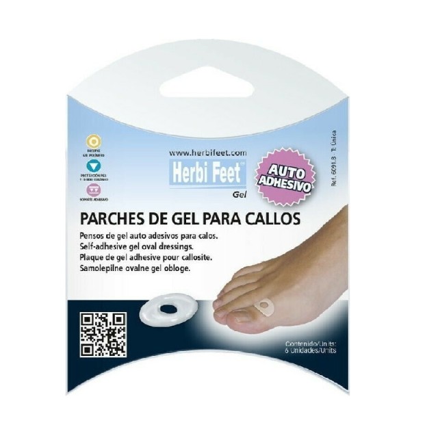 Herbi Feet Επιθέματα με Gel για τους Κάλους 6τμχ