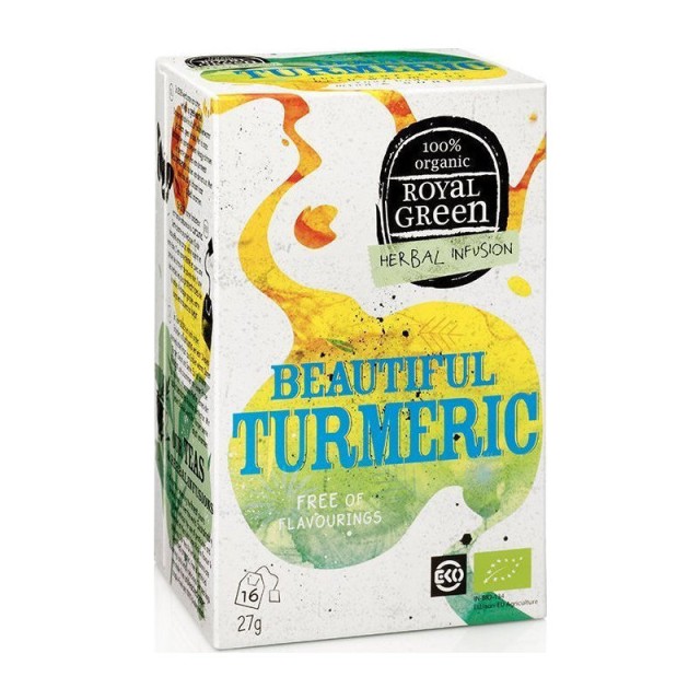 Royal Green Herbal Infusion Beautiful Turmeric 16 φακελάκια