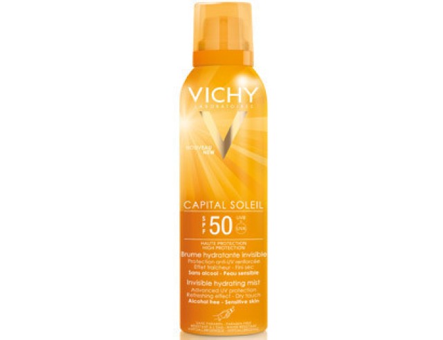 Vichy Capital Soleil Ενυδατικό Αόρατο Mist SPF 50, 200 ml