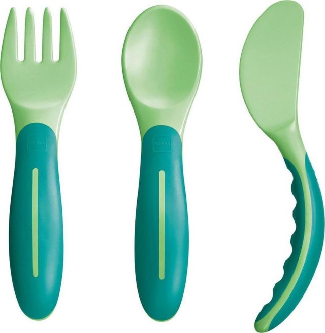 Mam Babys Cutlery Βρεφικά Μαχαιροπίρουνα 6m+ / Πράσινο 515