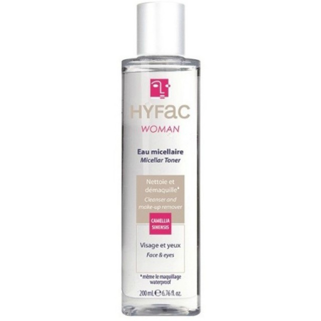 Hyfac Woman Micellar Toner Λοσιόν Ντεμακιγιάζ Προσώπου-Ματιών 200ml