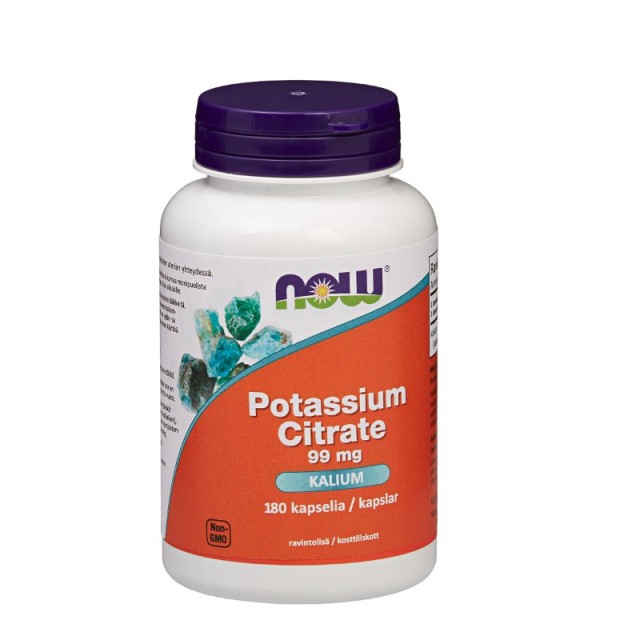 NOW POTASSIUM CITRATE 99MG 180CAPS