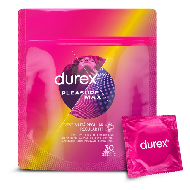 Durex Προφυλακτικά Pleasuremax με Ραβδώσεις 30τμχ