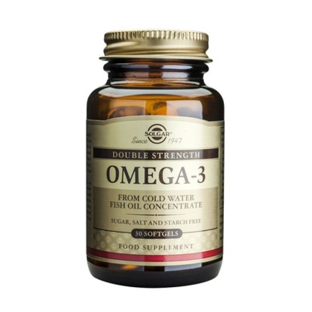 SOLGAR OMEGA-3 double strength softgels  30s