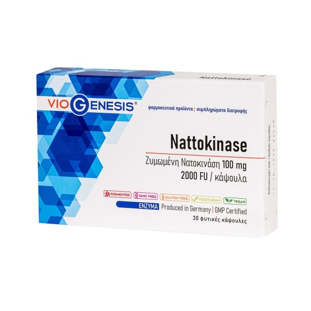 Viogenesis Nattokinase 100mg 30 κάψουλες