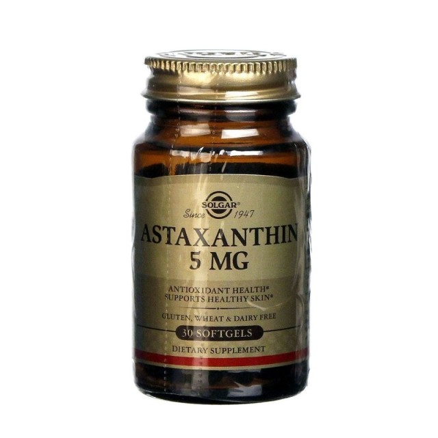 Solgar Astaxanthin 5mg 30 μαλακές κάψουλες