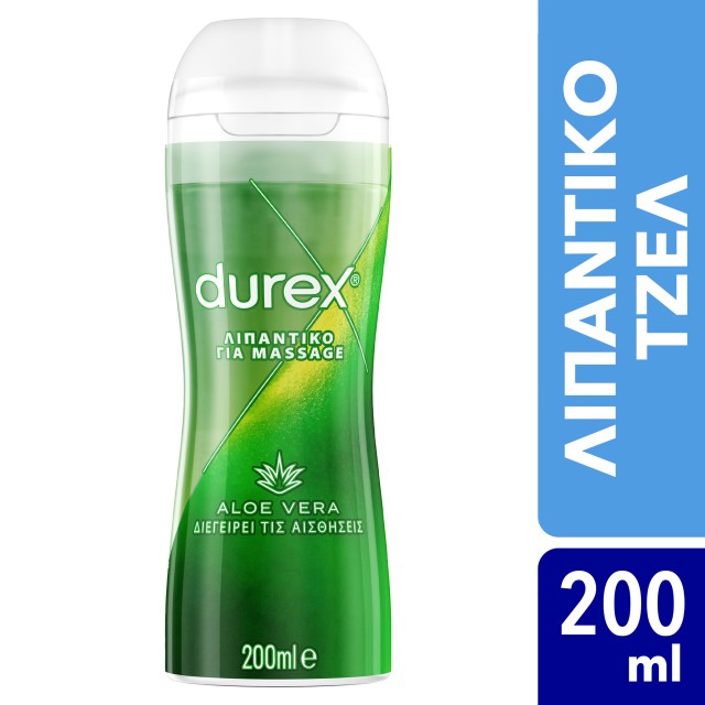 Durex Λιπαντικό Διεγερτικό Gel Play Massage 2 in 1 Aloe Vera 200ml