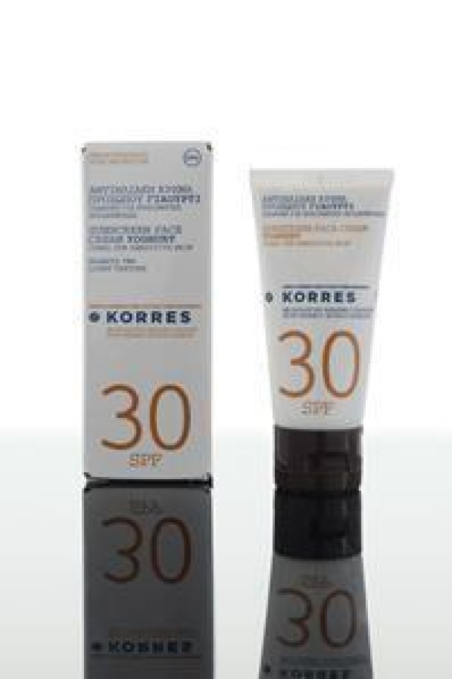 KORRES ΑΝΤΙΗΛΙΑΚΗ ΚΡΕΜΑ ΠΡΟΣΩΠΟΥ ΓΙΑΟΥΡΤΙ SPF30 50ml