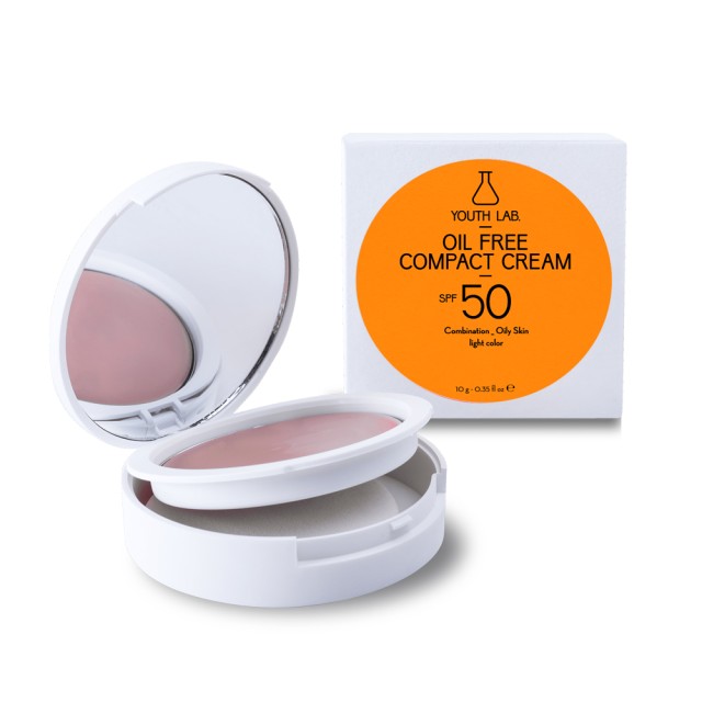 Youth Lab. Oil Free Compact Cream SPF50 Light Colour Μικτό - Λιπαρό Δέρμα 10gr