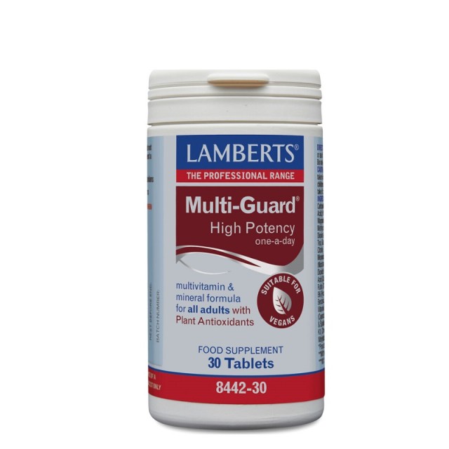 Lamberts Multi Guard High Strength Πολυβιταμίνη για Ενέργεια & Τόνωση 30 ταμπλέτες