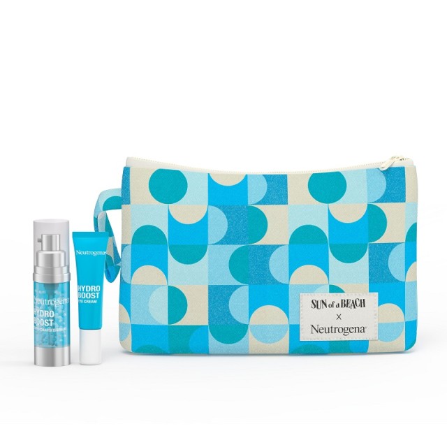 Neutrogena® Promo Pack Sun of a Beach - Hydro Boost Limited Edition Summer Pouch με Ενυδατικό Ορό Προσώπου 30ml & Ενυδατική Κρέμα Ματιών 15ml